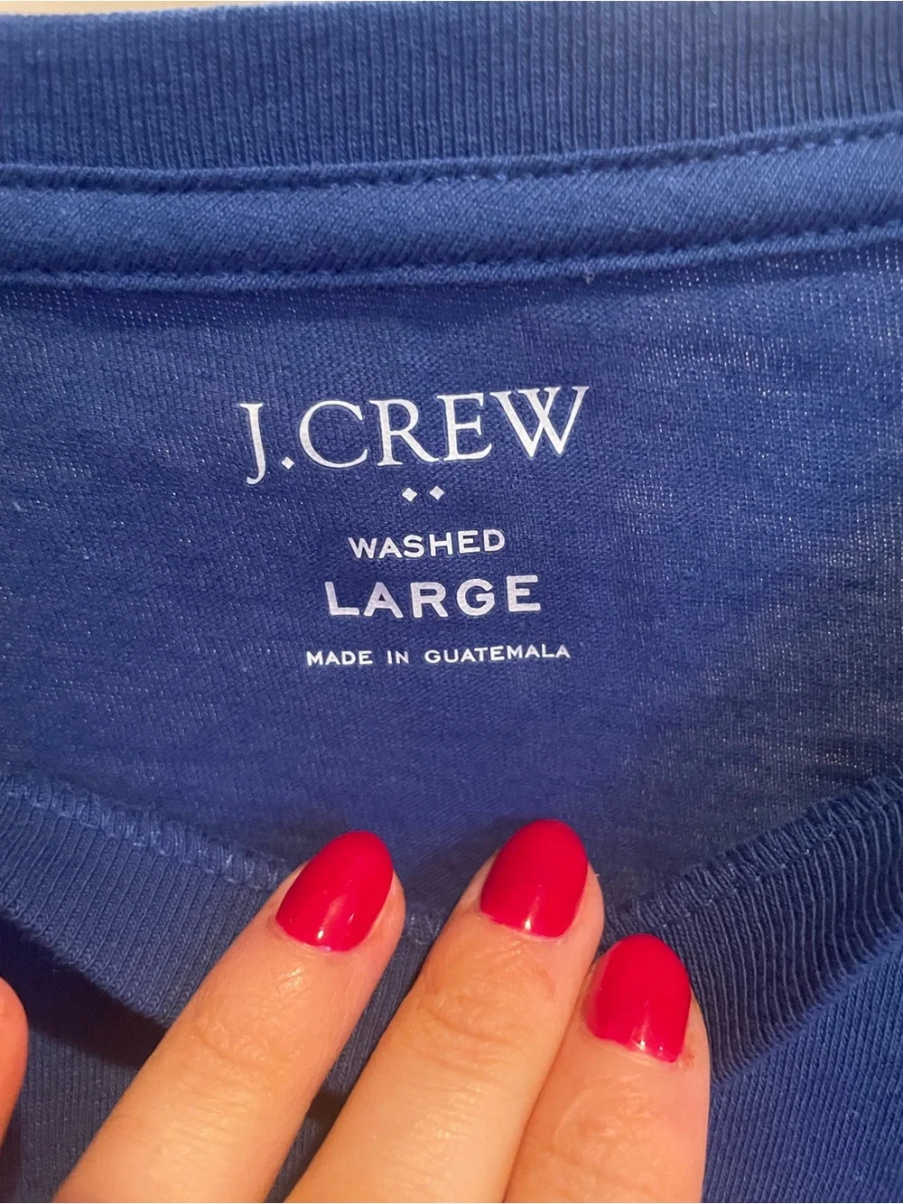 J. Crew Men’s Long-Sleeve Crewneck Tee in Royal Blue
